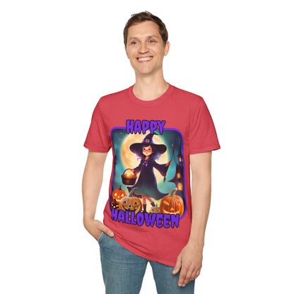 Happy Halloween Little Witch PRfont LTcolors Unisex T-Shirt by cypherpunkgear – cypherpunkgear.com | Cypherpunk Merch