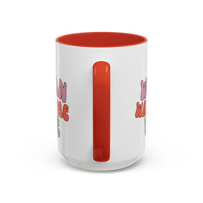 I Am Woman Watch Me Vote Accent Mug by cypherpunkgear – cypherpunkgear.com | Cypherpunk Merch