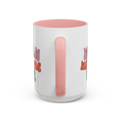 I Am Woman Watch Me Vote Accent Mug by cypherpunkgear – cypherpunkgear.com | Cypherpunk Merch