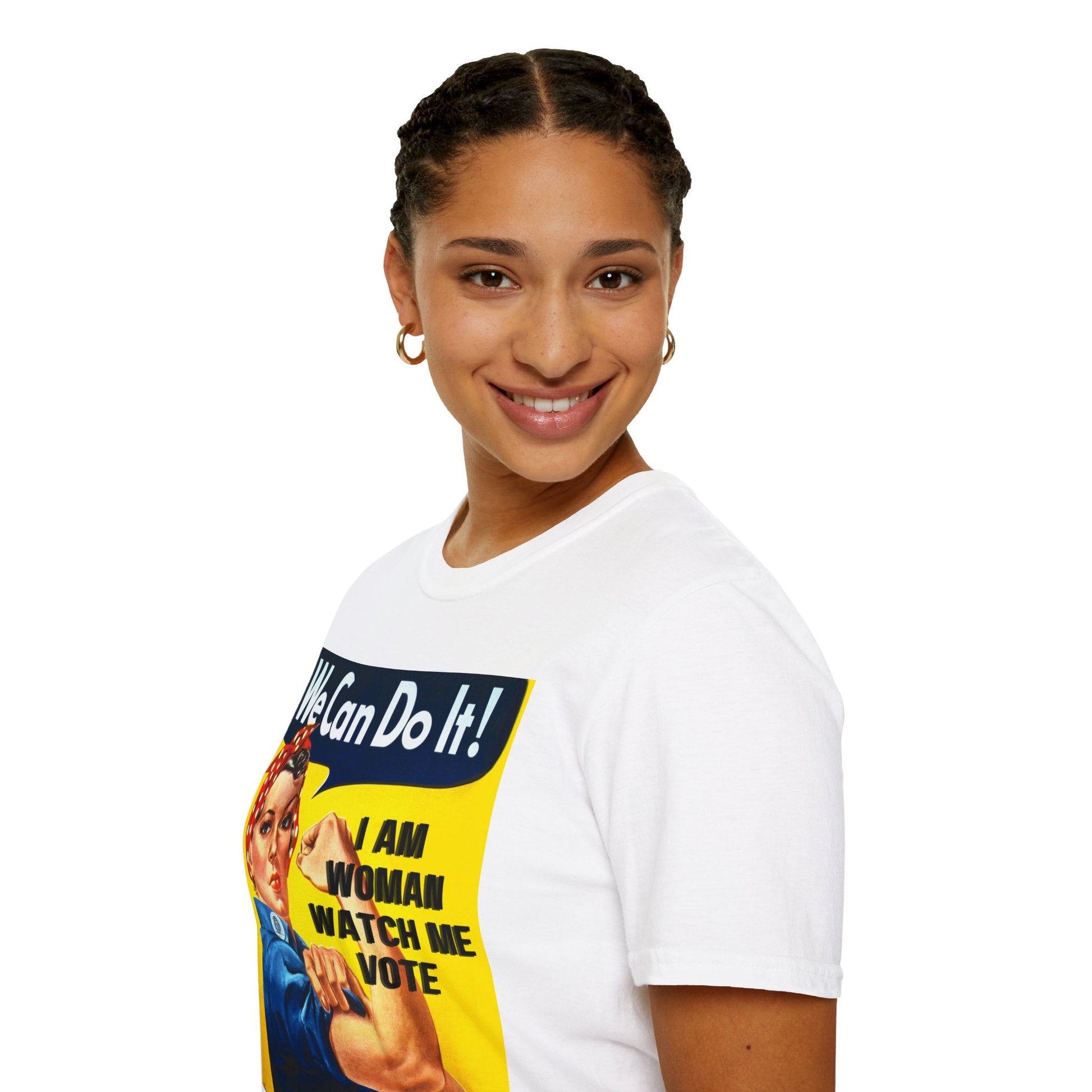 I Am Woman Watch Me Vote LTcolors Unisex T-Shirt by cypherpunkgear – cypherpunkgear.com | Cypherpunk Merch