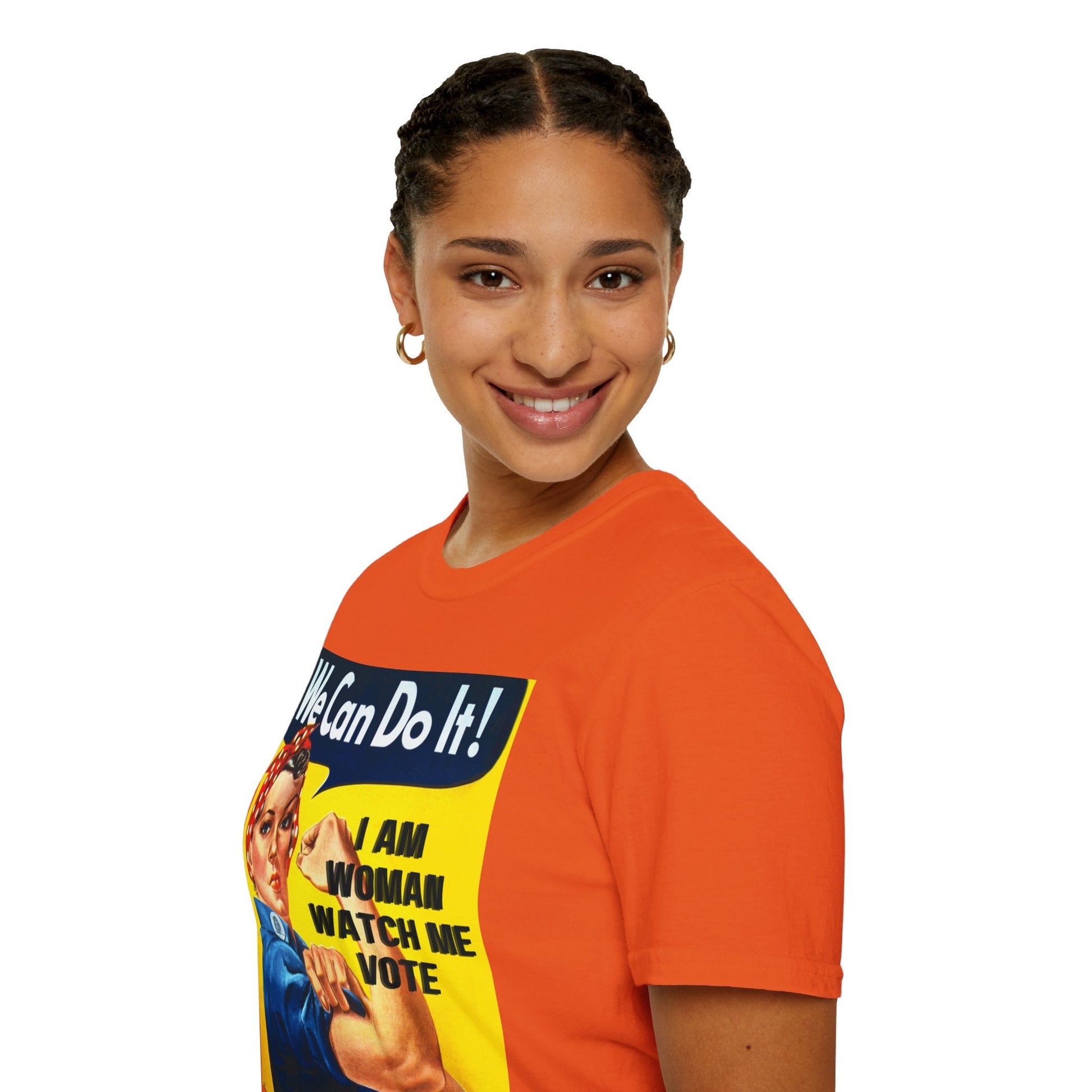 I Am Woman Watch Me Vote LTcolors Unisex T-Shirt by cypherpunkgear – cypherpunkgear.com | Cypherpunk Merch