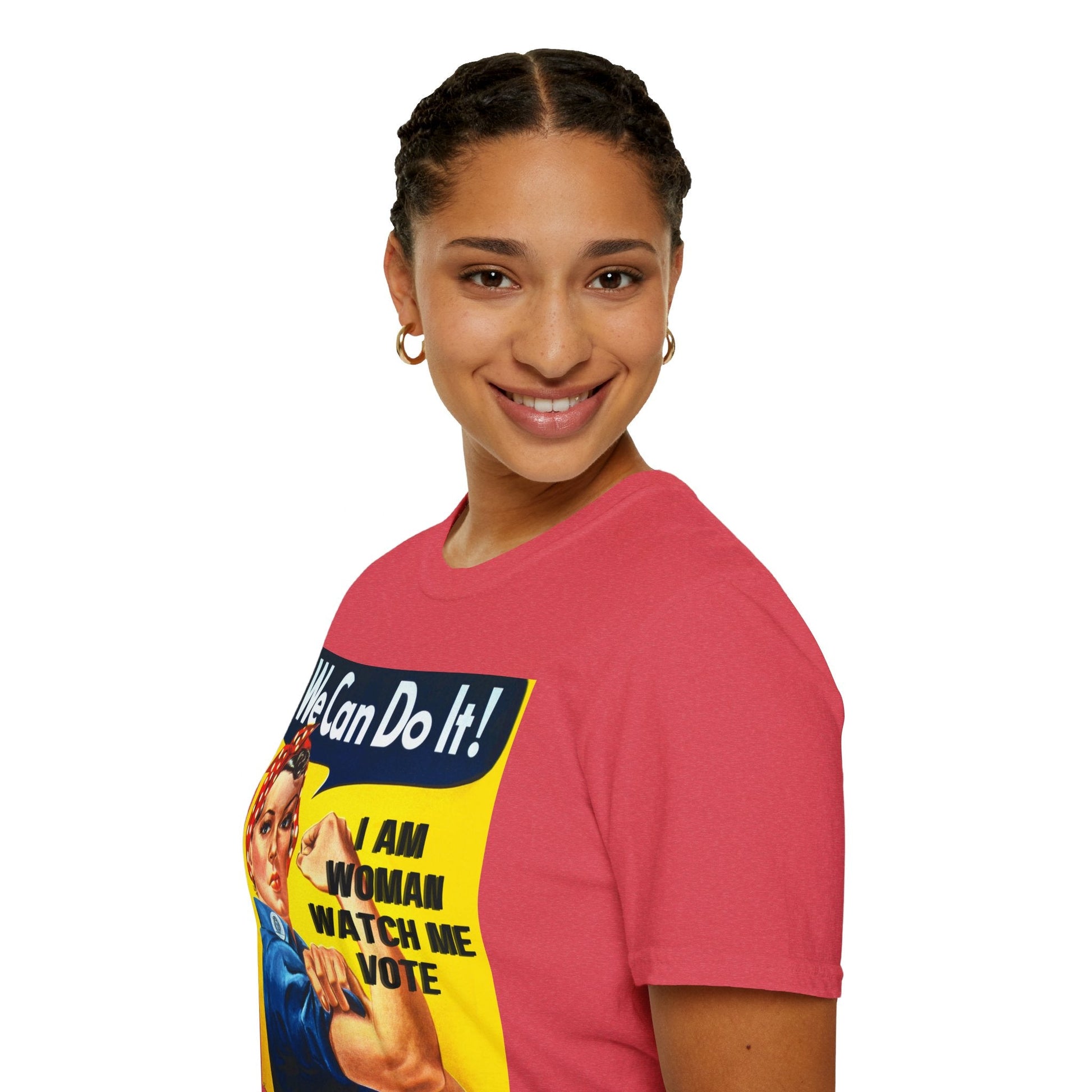 I Am Woman Watch Me Vote LTcolors Unisex T-Shirt by cypherpunkgear – cypherpunkgear.com | Cypherpunk Merch