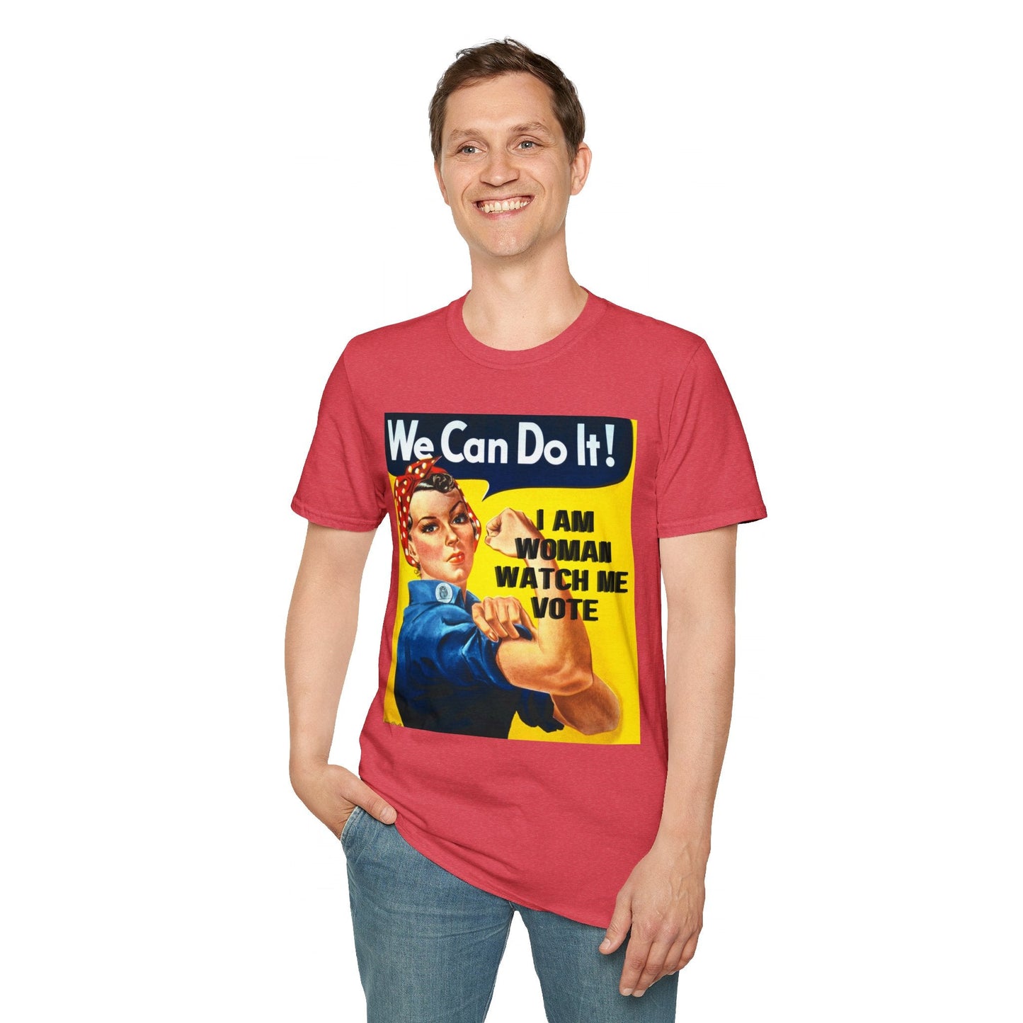 I Am Woman Watch Me Vote LTcolors Unisex T-Shirt by cypherpunkgear – cypherpunkgear.com | Cypherpunk Merch