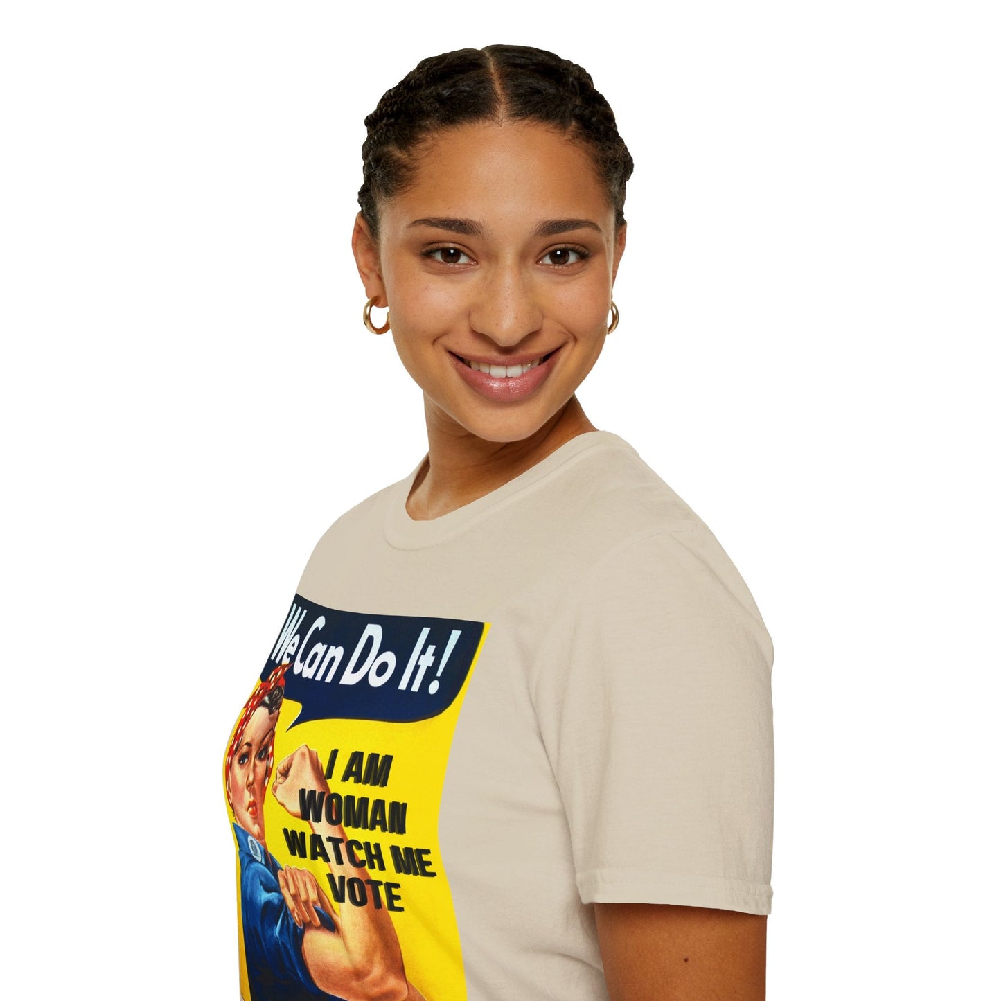 I Am Woman Watch Me Vote LTcolors Unisex T-Shirt by cypherpunkgear – cypherpunkgear.com | Cypherpunk Merch