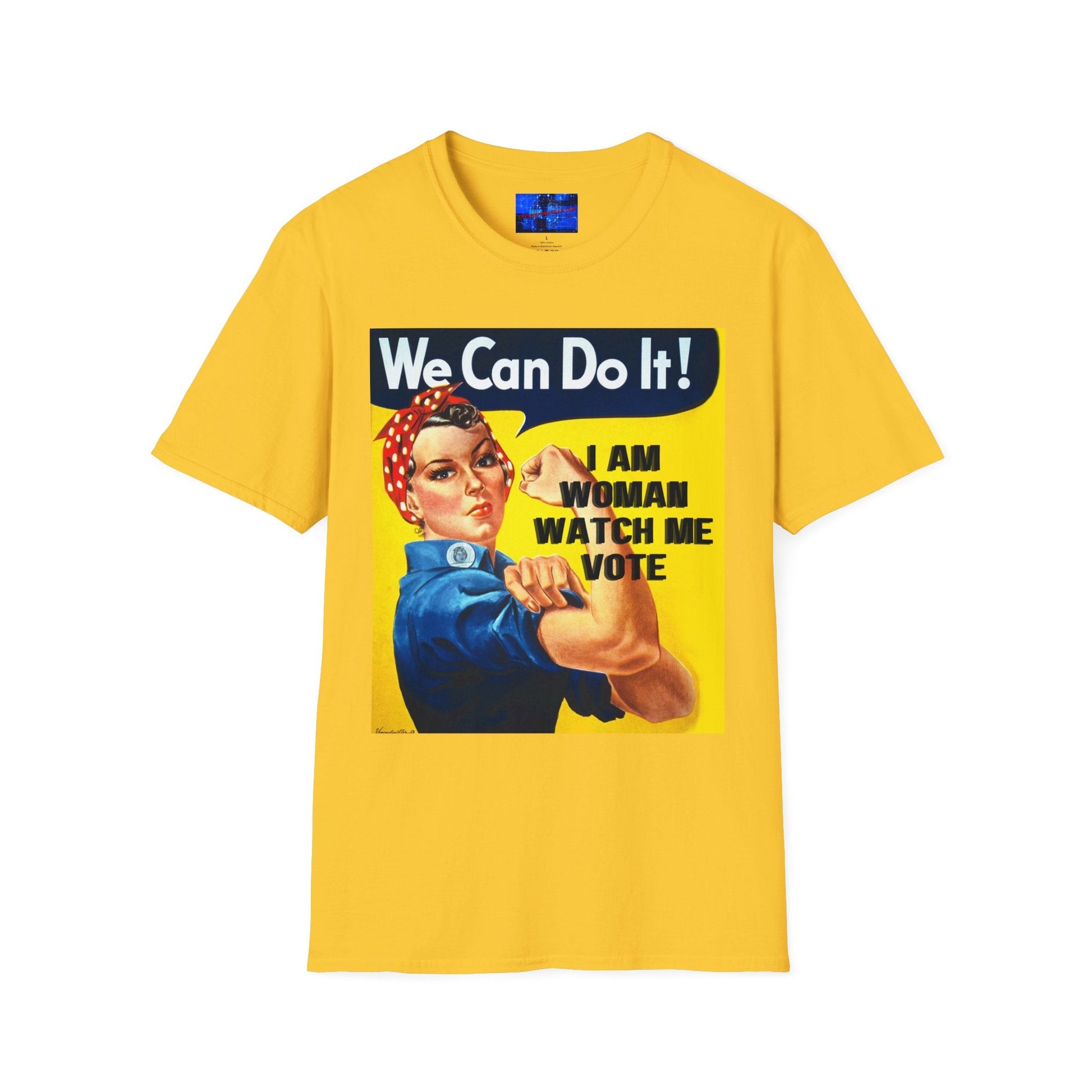 I Am Woman Watch Me Vote LTcolors Unisex T-Shirt by cypherpunkgear – cypherpunkgear.com | Cypherpunk Merch