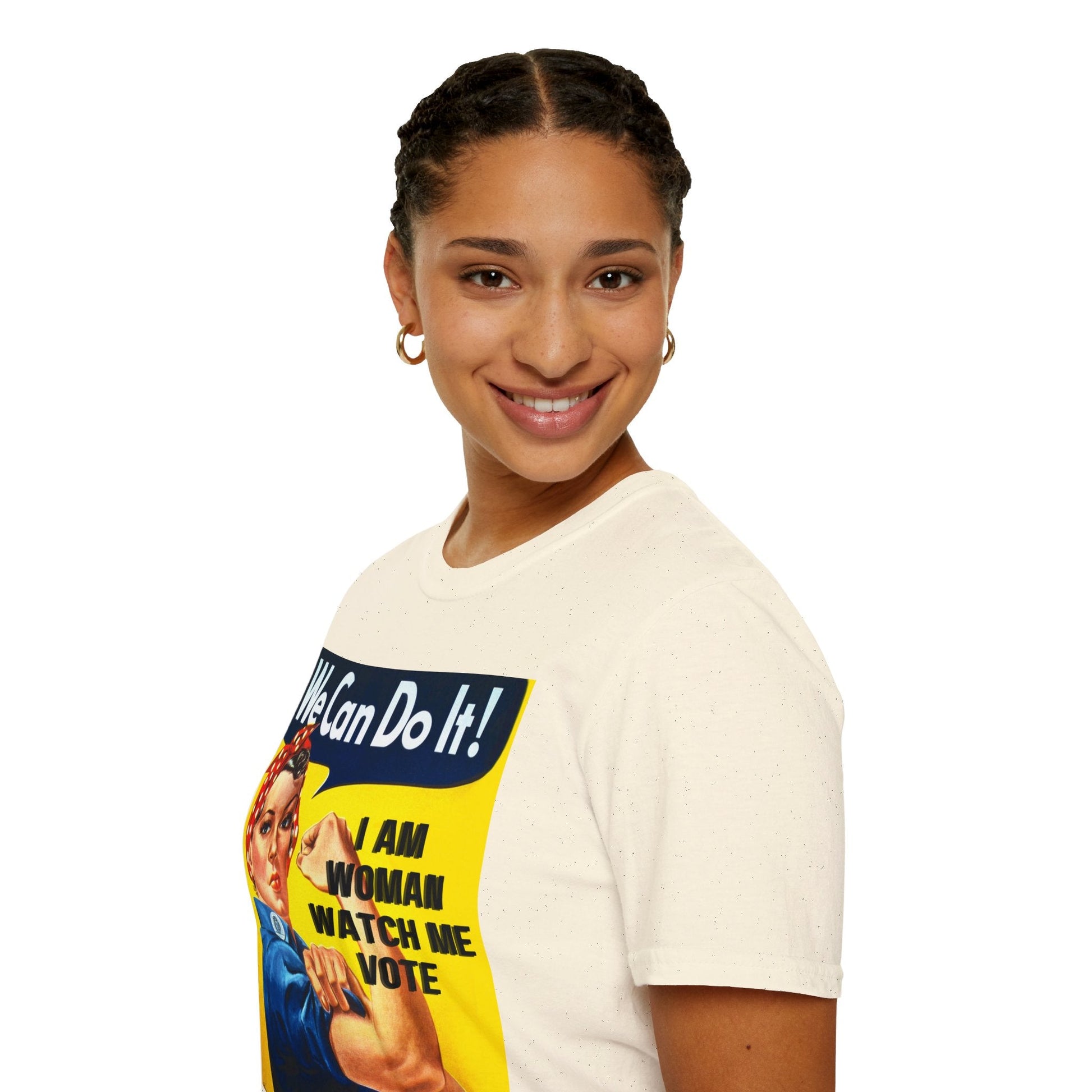 I Am Woman Watch Me Vote LTcolors Unisex T-Shirt by cypherpunkgear – cypherpunkgear.com | Cypherpunk Merch