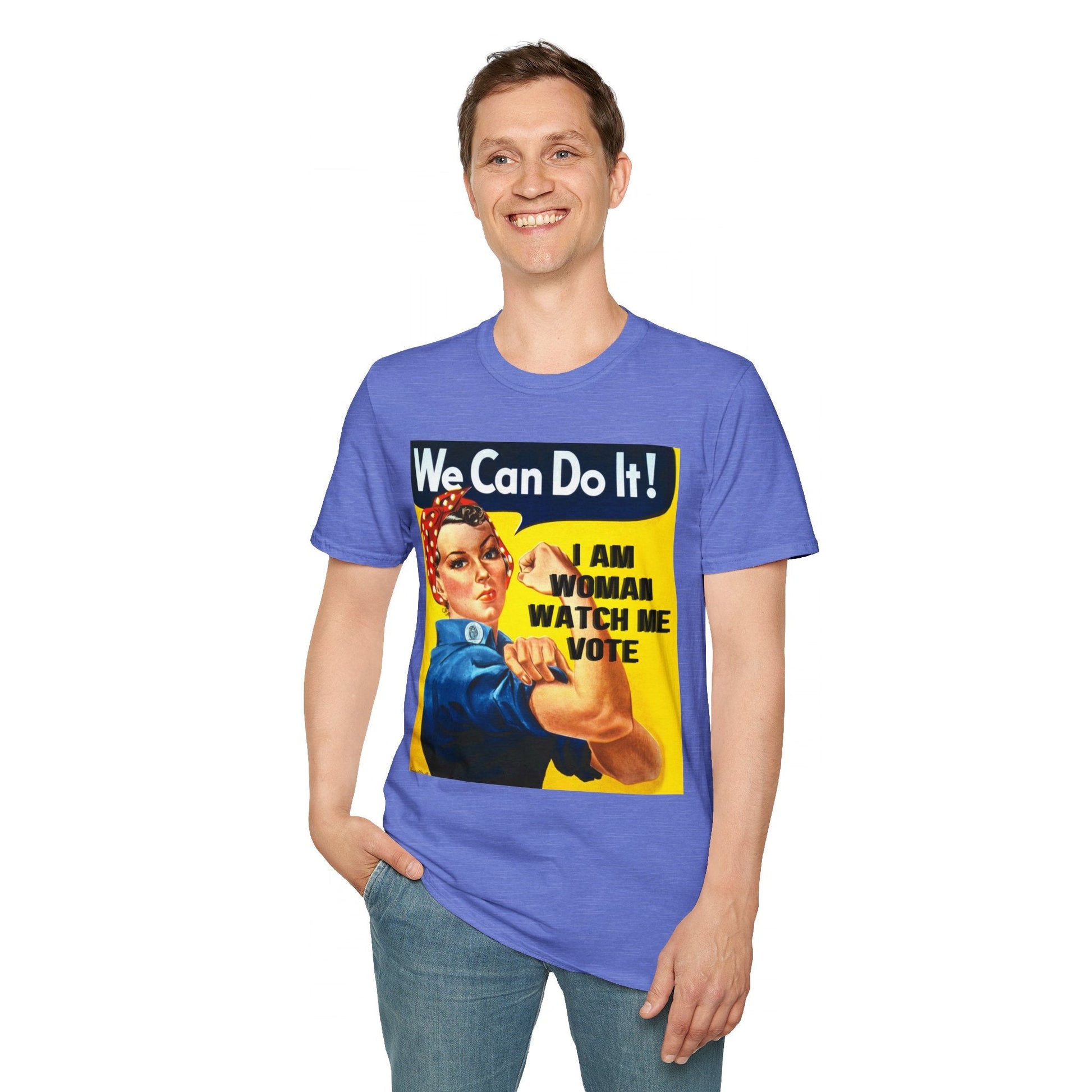 I Am Woman Watch Me Vote LTcolors Unisex T-Shirt by cypherpunkgear – cypherpunkgear.com | Cypherpunk Merch