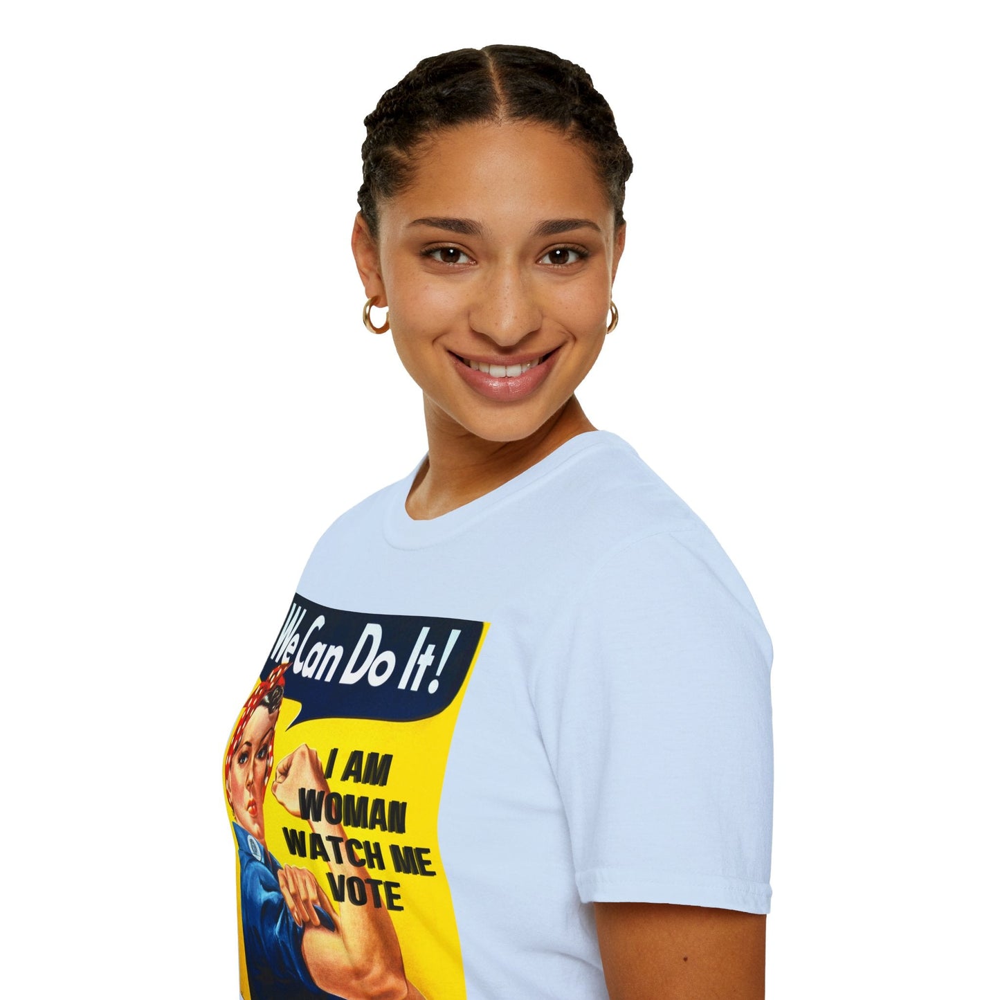 I Am Woman Watch Me Vote LTcolors Unisex T-Shirt by cypherpunkgear – cypherpunkgear.com | Cypherpunk Merch