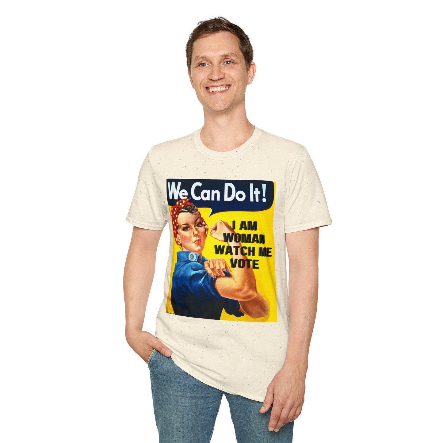 I Am Woman Watch Me Vote LTcolors Unisex T-Shirt by cypherpunkgear – cypherpunkgear.com | Cypherpunk Merch