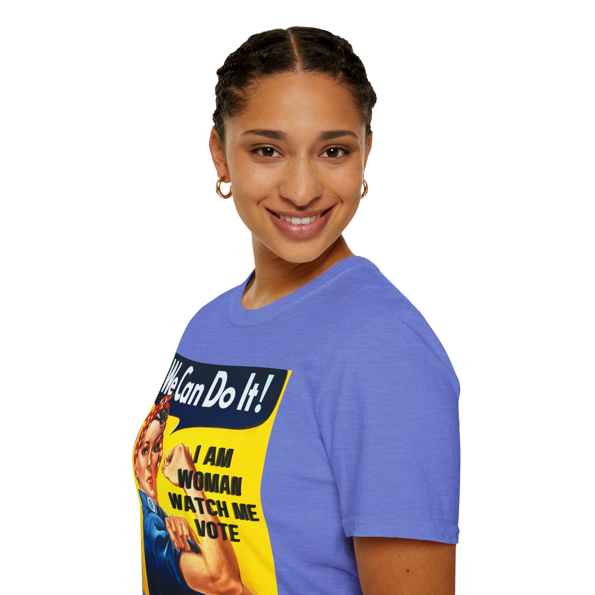 I Am Woman Watch Me Vote LTcolors Unisex T-Shirt by cypherpunkgear – cypherpunkgear.com | Cypherpunk Merch