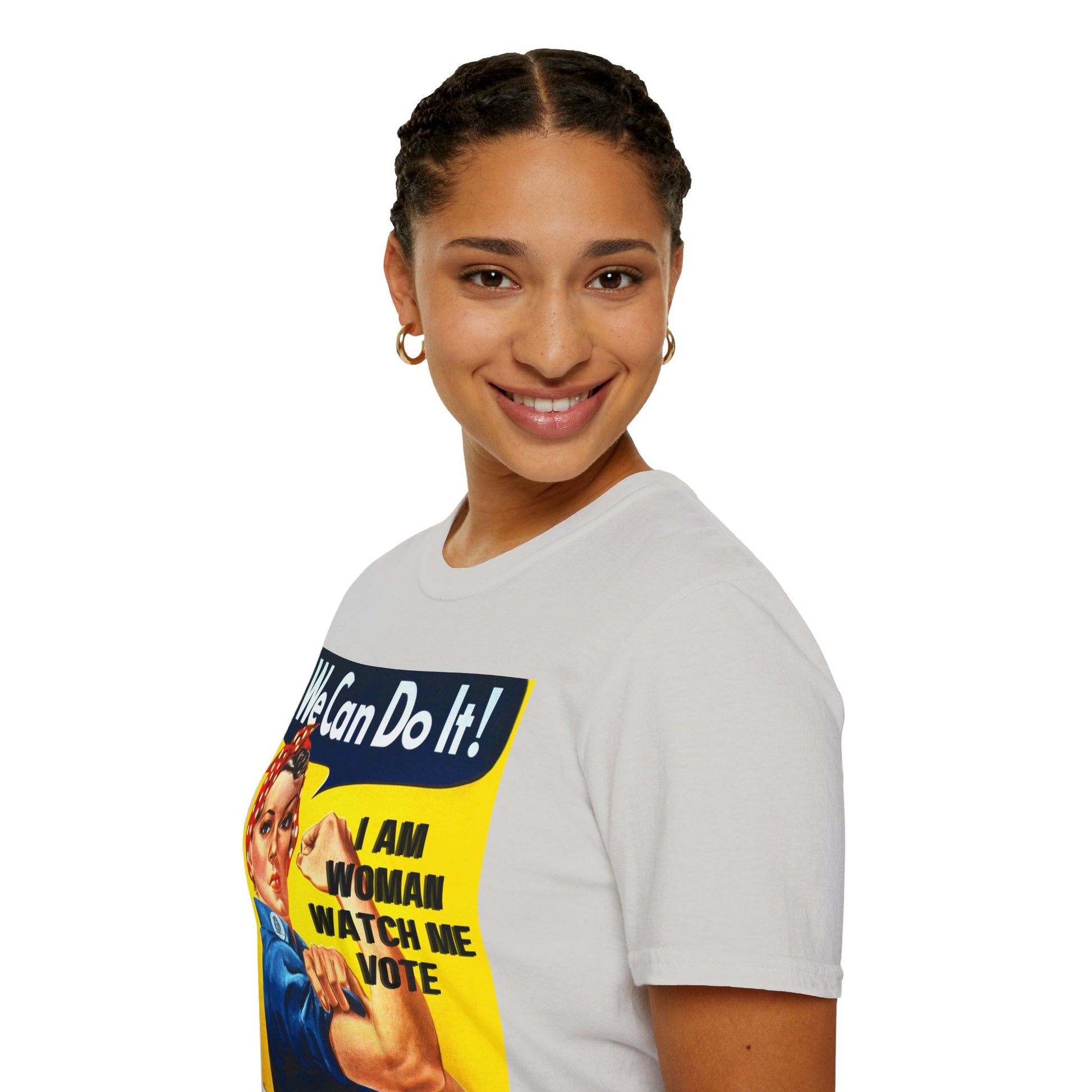 I Am Woman Watch Me Vote LTcolors Unisex T-Shirt by cypherpunkgear – cypherpunkgear.com | Cypherpunk Merch