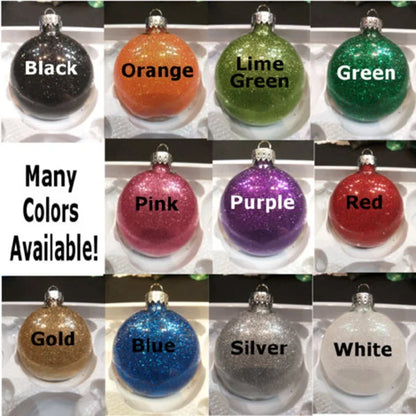 Strange and Unusual Glitter Christmas Ornament Shatterproof Horror Halloween Metaphysical