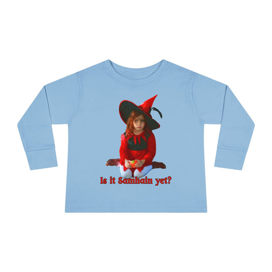 Is it Samhain yet? Toddler Long Sleeve Tee by cypherpunkgear – cypherpunkgear.com | Cypherpunk Merch