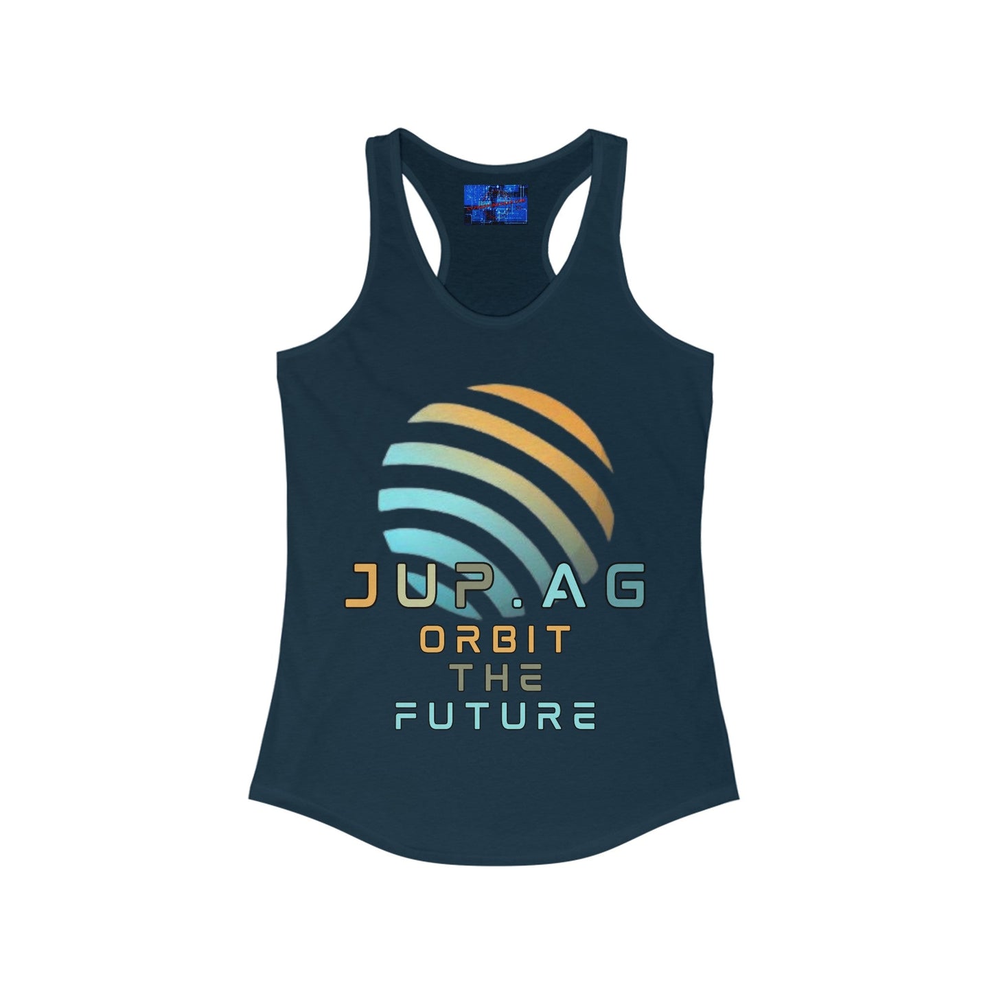 Jupiter (JUP) Orbit the Future Women's Racerback Tank Top by cypherpunkgear – cypherpunkgear.com | Cypherpunk Merch