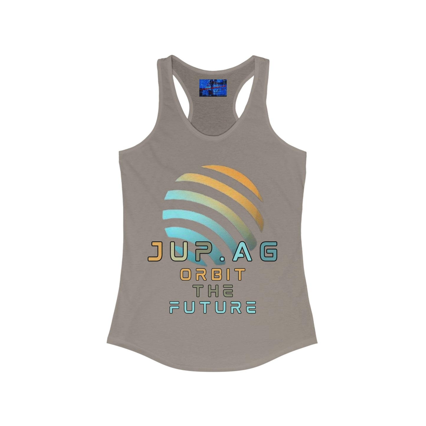 Jupiter (JUP) Orbit the Future Women's Racerback Tank Top by cypherpunkgear – cypherpunkgear.com | Cypherpunk Merch