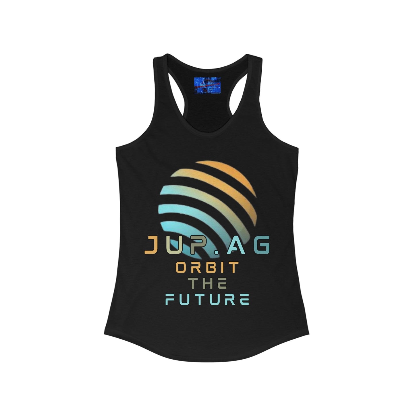 Jupiter (JUP) Orbit the Future Women's Racerback Tank Top by cypherpunkgear – cypherpunkgear.com | Cypherpunk Merch