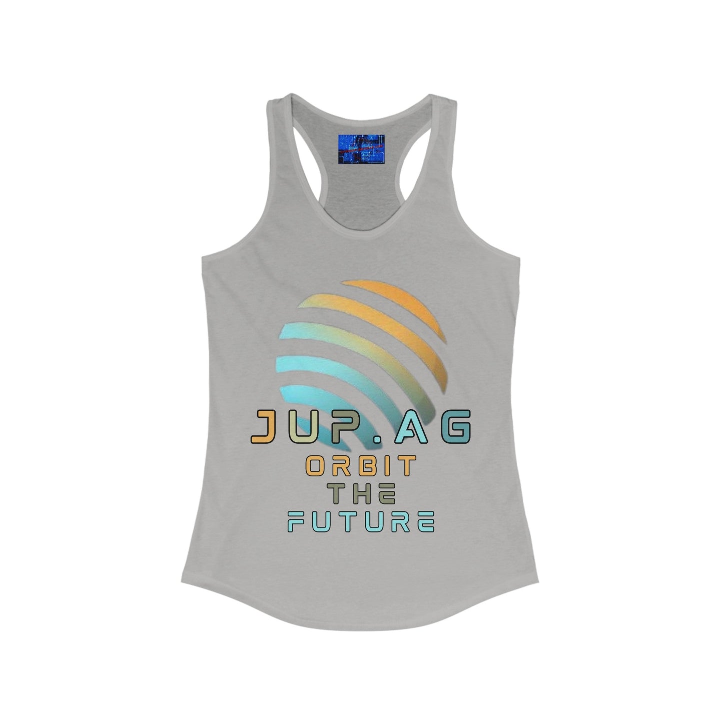 Jupiter (JUP) Orbit the Future Women's Racerback Tank Top by cypherpunkgear – cypherpunkgear.com | Cypherpunk Merch