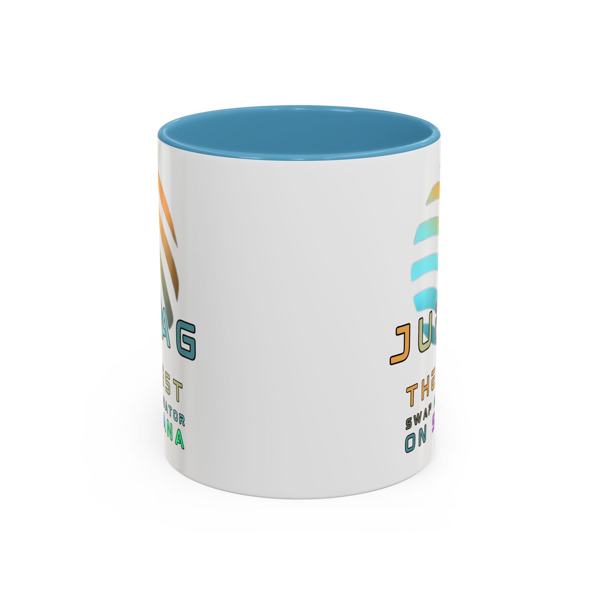 Jupiter (JUP) the best aggregator on Solana Accent Mug by cypherpunkgear – cypherpunkgear.com | Cypherpunk Merch