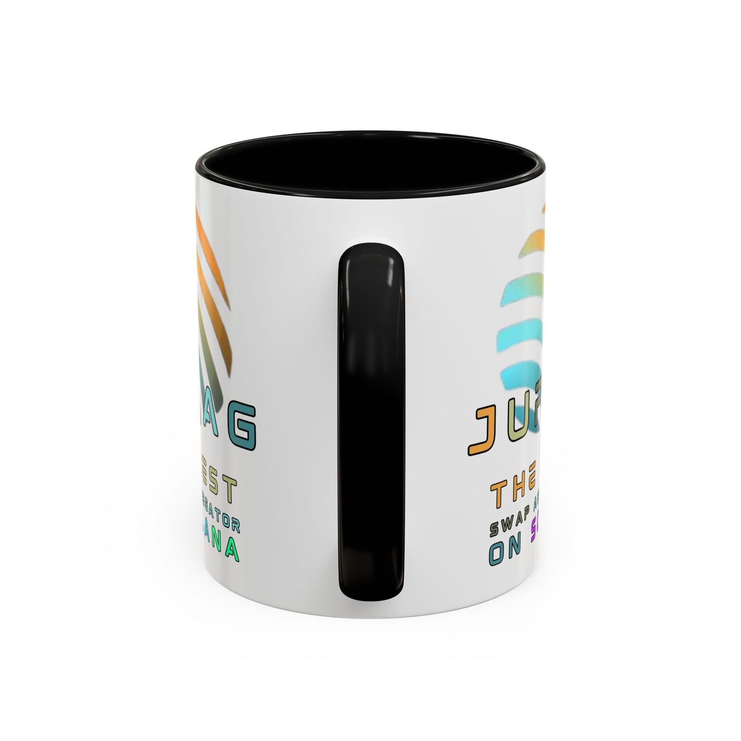 Jupiter (JUP) the best aggregator on Solana Accent Mug by cypherpunkgear – cypherpunkgear.com | Cypherpunk Merch