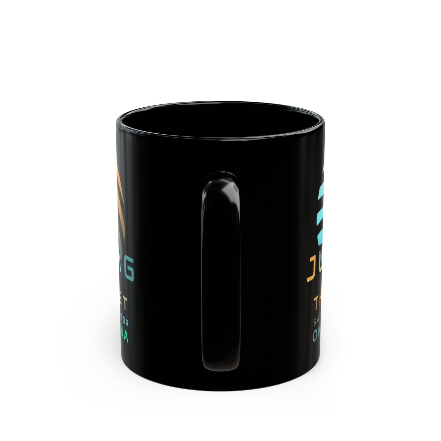 Jupiter (JUP) the best aggregator on Solana Black Mug by cypherpunkgear – cypherpunkgear.com | Cypherpunk Merch
