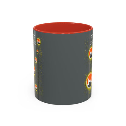 Monero DAYFAA Accent Mug by cypherpunkgear – cypherpunkgear.com | Cypherpunk Merch
