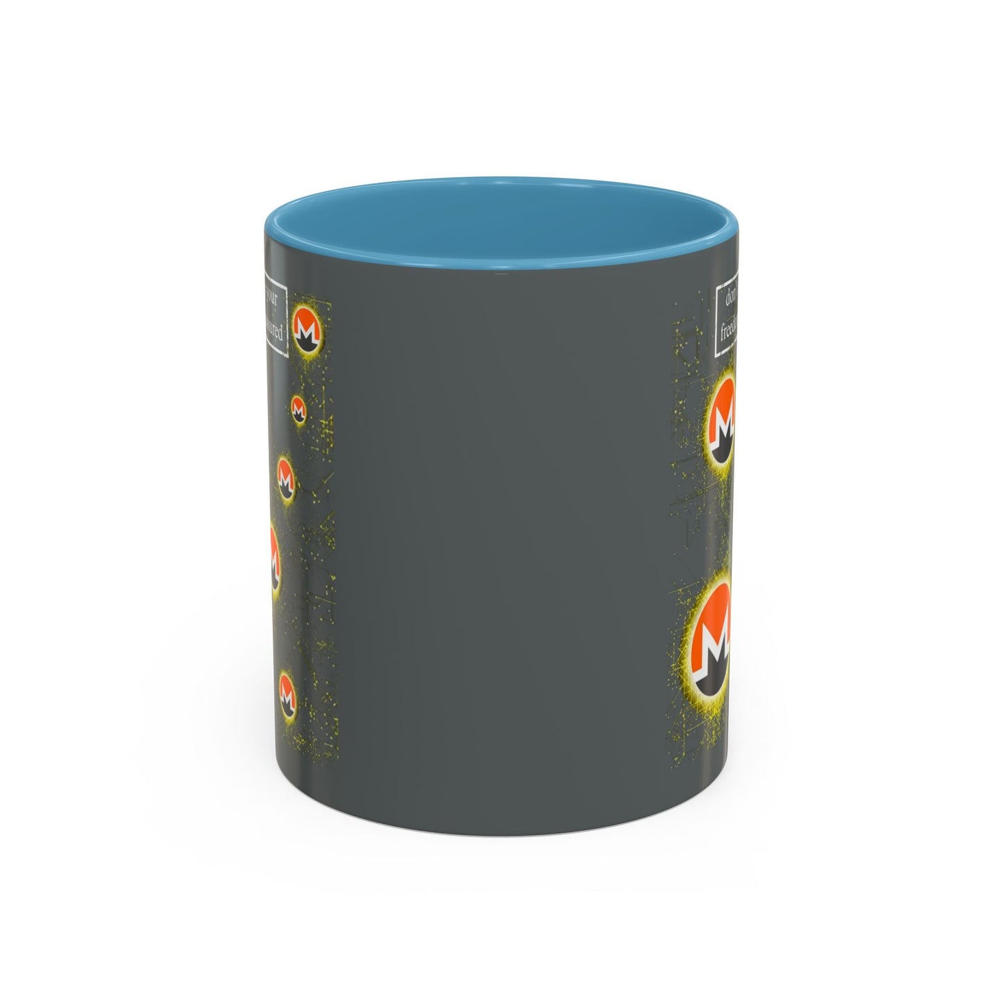 Monero DAYFAA Accent Mug by cypherpunkgear – cypherpunkgear.com | Cypherpunk Merch