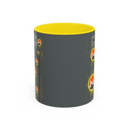 Monero DAYFAA Accent Mug by cypherpunkgear – cypherpunkgear.com | Cypherpunk Merch