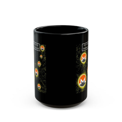 Monero DAYFAA Black Mug by cypherpunkgear – cypherpunkgear.com | Cypherpunk Merch