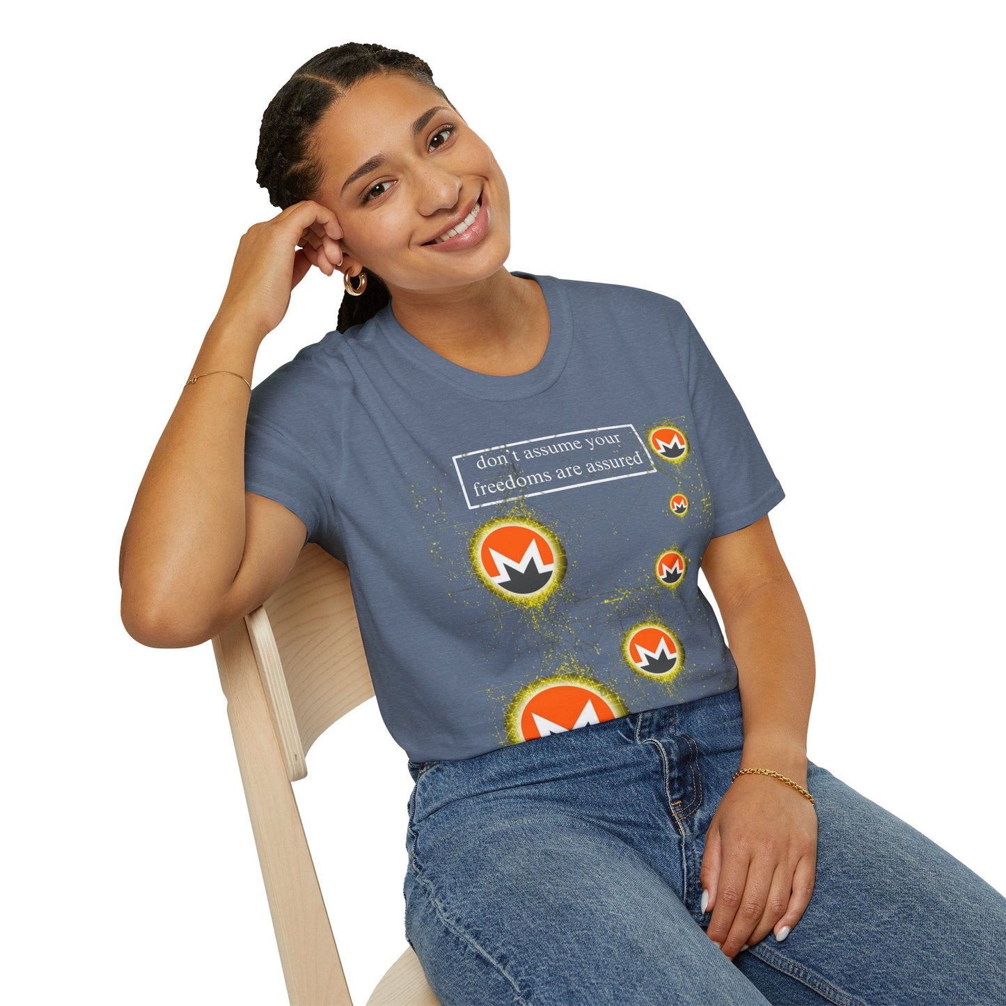 Monero DAYFAA DKcolors Unisex T-Shirt by cypherpunkgear – cypherpunkgear.com | Cypherpunk Merch