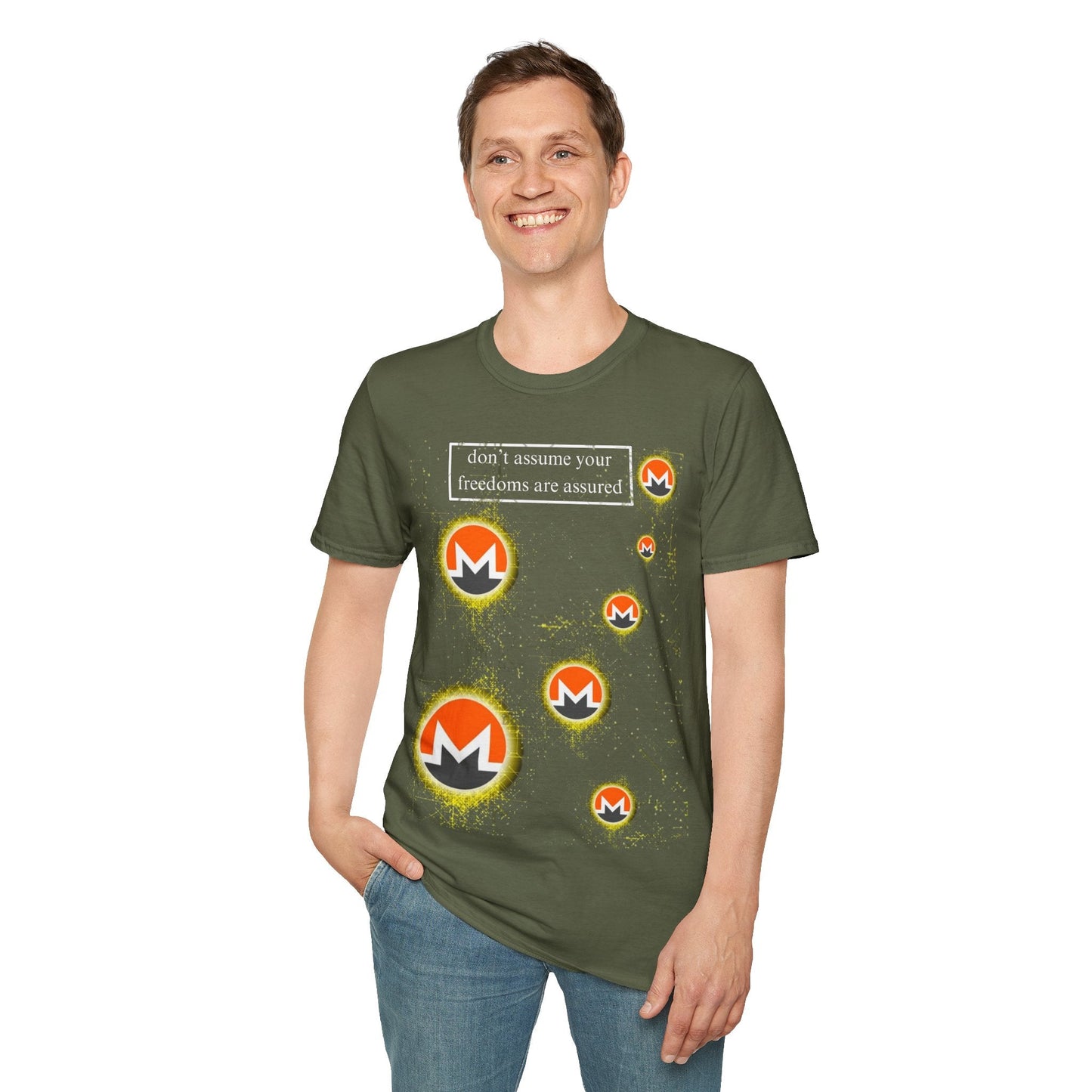 Monero DAYFAA DKcolors Unisex T-Shirt by cypherpunkgear – cypherpunkgear.com | Cypherpunk Merch