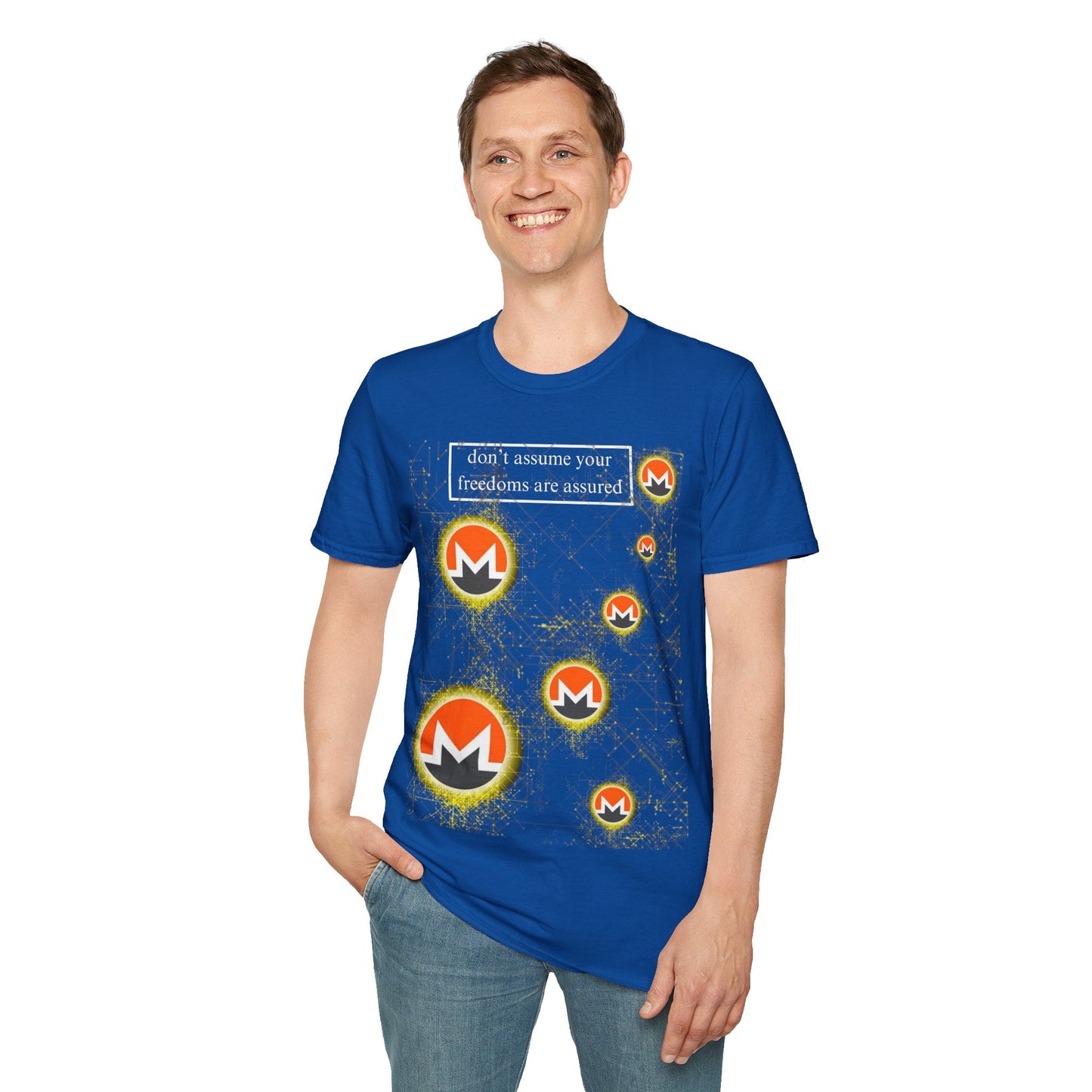 Monero DAYFAA DKcolors Unisex T-Shirt by cypherpunkgear – cypherpunkgear.com | Cypherpunk Merch