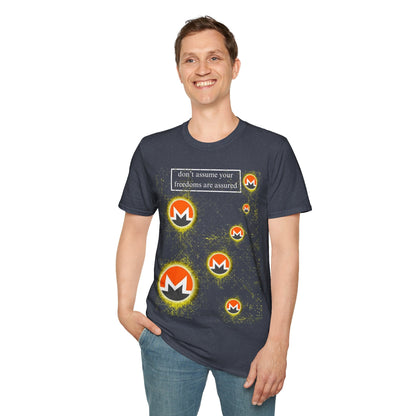Monero DAYFAA DKcolors Unisex T-Shirt by cypherpunkgear – cypherpunkgear.com | Cypherpunk Merch