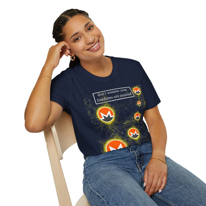 Monero DAYFAA DKcolors Unisex T-Shirt by cypherpunkgear – cypherpunkgear.com | Cypherpunk Merch