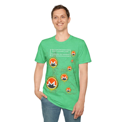 Monero DAYFAA DKcolors Unisex T-Shirt by cypherpunkgear – cypherpunkgear.com | Cypherpunk Merch