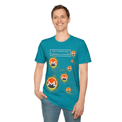 Monero DAYFAA DKcolors Unisex T-Shirt by cypherpunkgear – cypherpunkgear.com | Cypherpunk Merch
