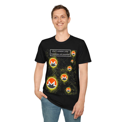 Monero DAYFAA DKcolors Unisex T-Shirt by cypherpunkgear – cypherpunkgear.com | Cypherpunk Merch