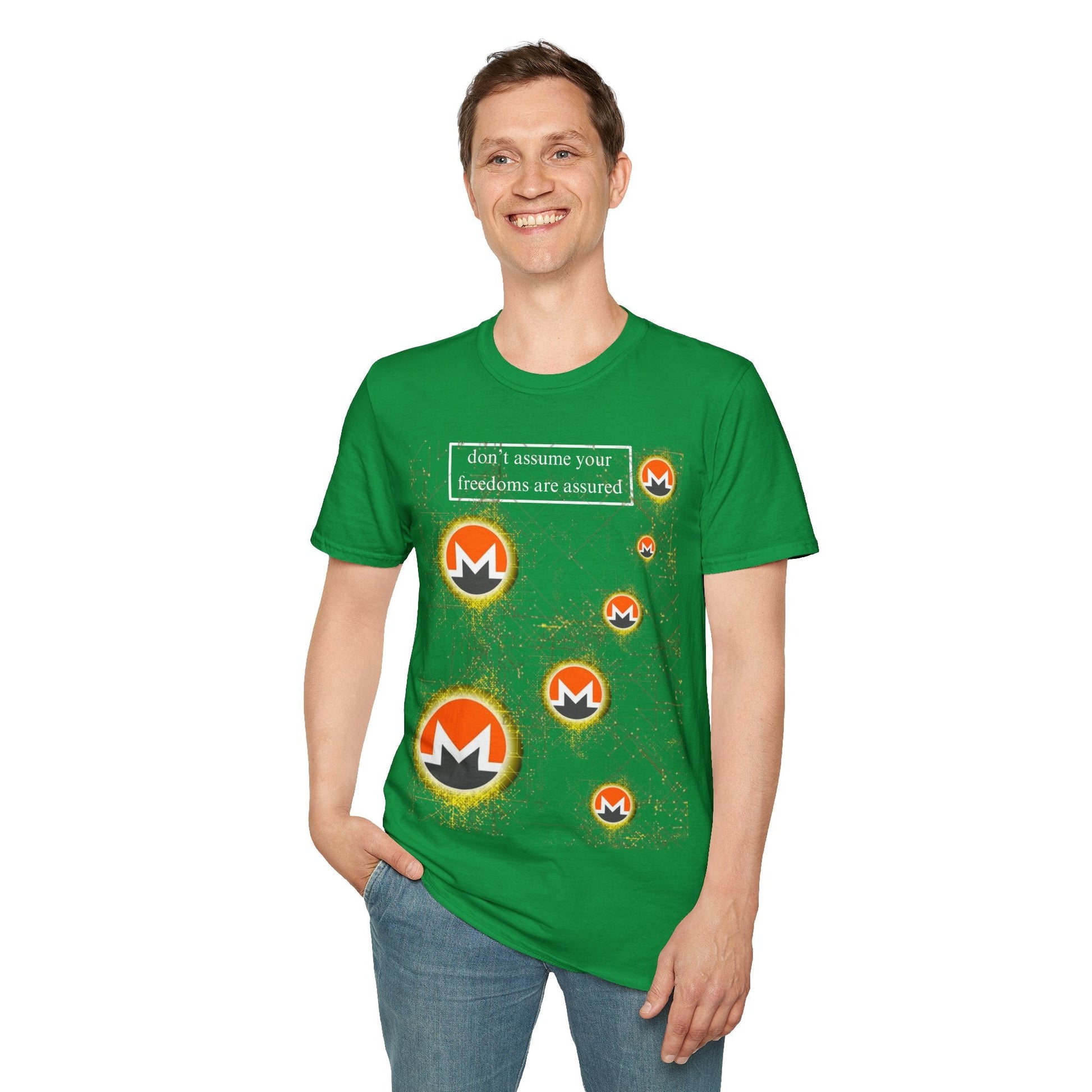 Monero DAYFAA DKcolors Unisex T-Shirt by cypherpunkgear – cypherpunkgear.com | Cypherpunk Merch