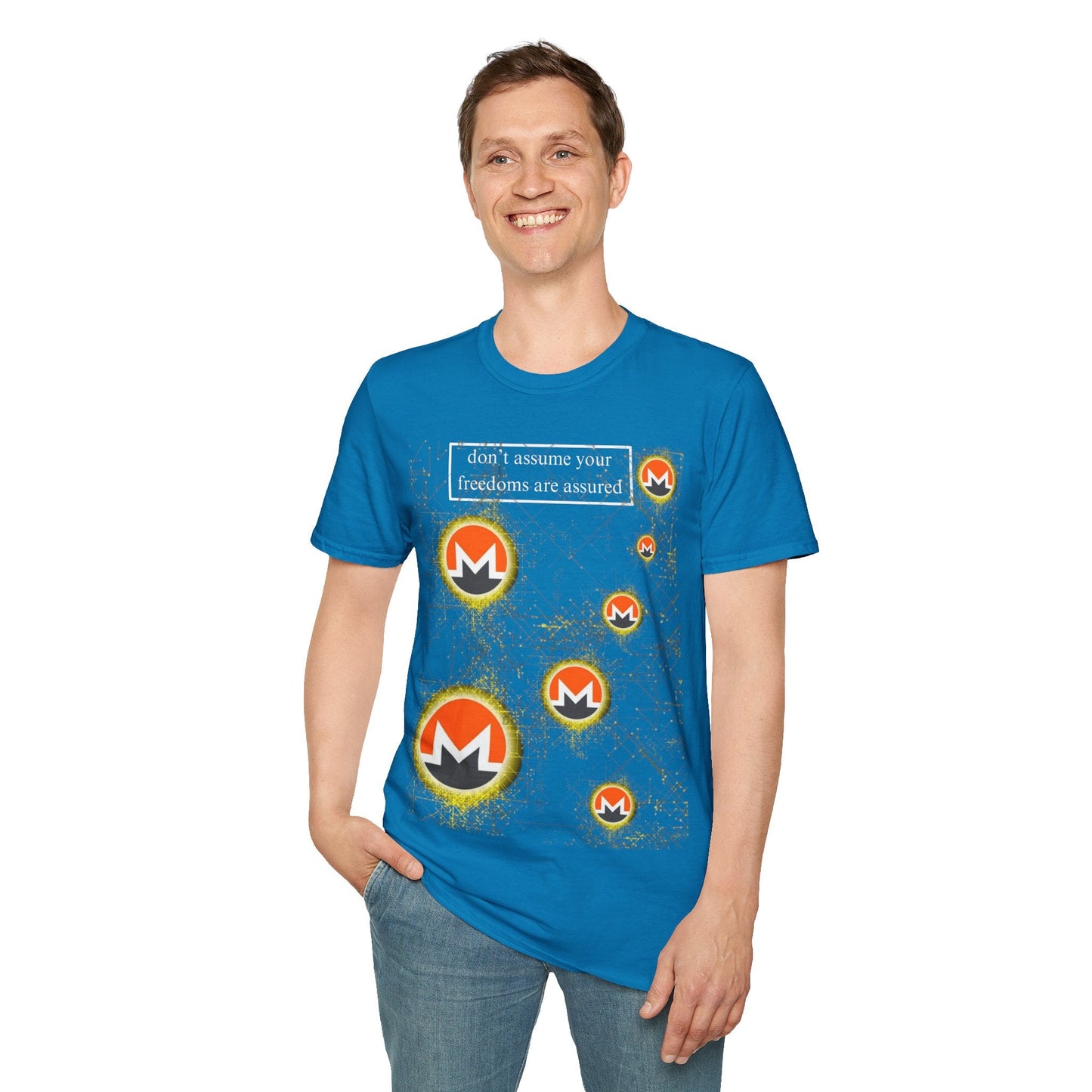 Monero DAYFAA DKcolors Unisex T-Shirt by cypherpunkgear – cypherpunkgear.com | Cypherpunk Merch