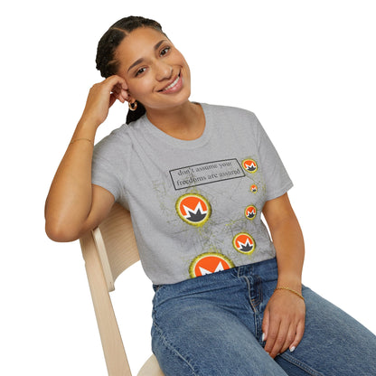 Monero DAYFAA LTcolors Unisex T-Shirt by cypherpunkgear – cypherpunkgear.com | Cypherpunk Merch