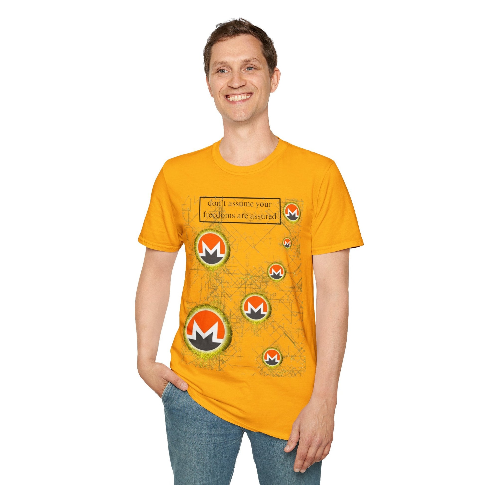 Monero DAYFAA LTcolors Unisex T-Shirt by cypherpunkgear – cypherpunkgear.com | Cypherpunk Merch