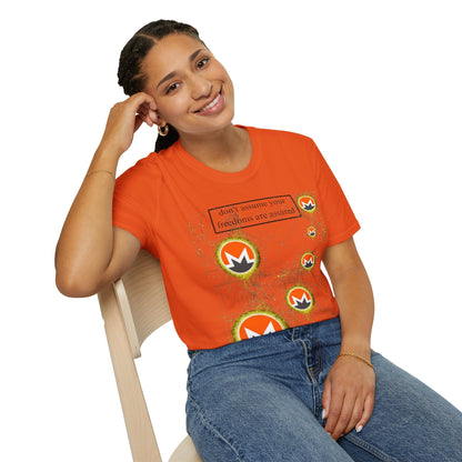 Monero DAYFAA LTcolors Unisex T-Shirt by cypherpunkgear – cypherpunkgear.com | Cypherpunk Merch