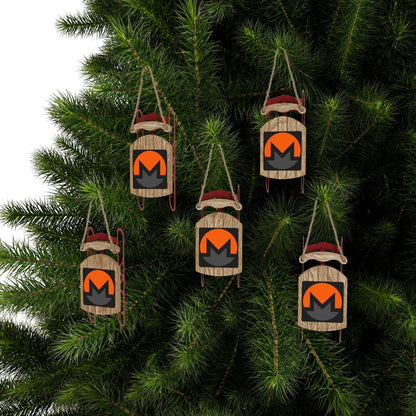 Monero (XMR) Black BG Sled Ornament by cypherpunkgear – cypherpunkgear.com | Cypherpunk Merch