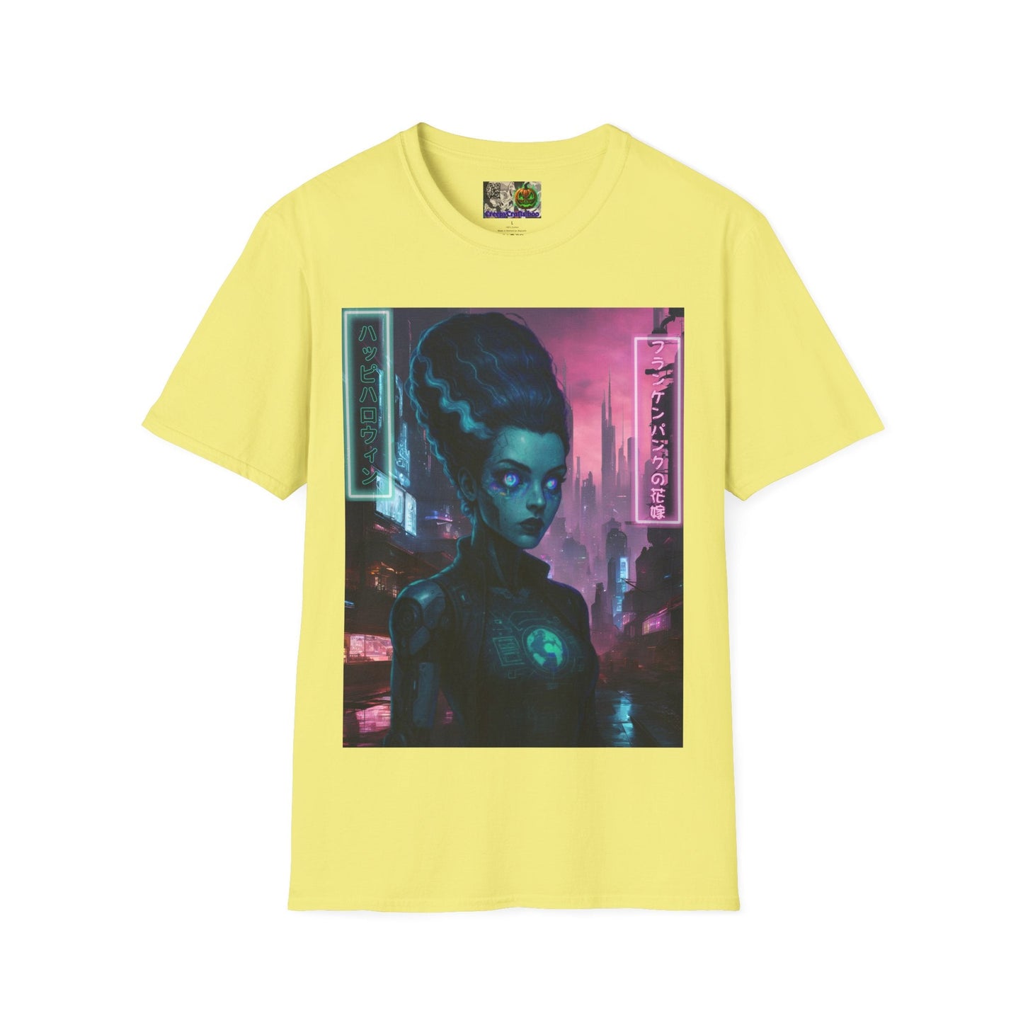 Neon Bride of Frankenstein LTcolors Unisex T-Shirt by CreepyCrafts.boo – cypherpunkgear.com | Cypherpunk Merch