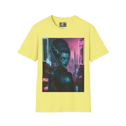 Neon Bride of Frankenstein LTcolors Unisex T-Shirt by CreepyCrafts.boo – cypherpunkgear.com | Cypherpunk Merch