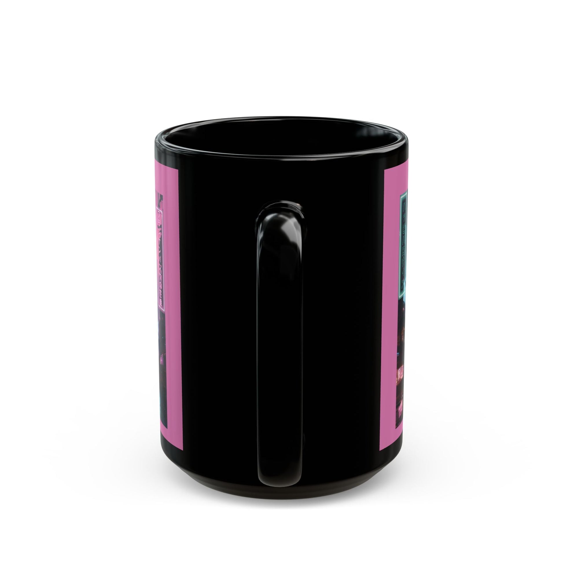 Neon Bride of Frankenstein Pink Mug by CreepyCrafts.boo – cypherpunkgear.com | Cypherpunk Merch