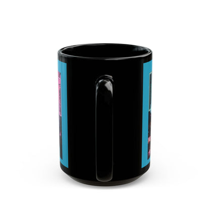 Neon Bride of Frankenstein Turquoise Mug by CreepyCrafts.boo – cypherpunkgear.com | Cypherpunk Merch