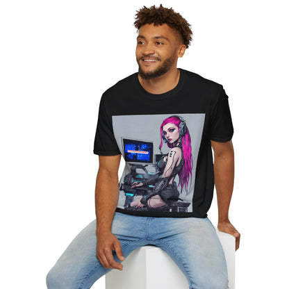 Netrunner Cyberpunk Unisex T-Shirt by cypherpunkgear – cypherpunkgear.com | Cypherpunk Merch