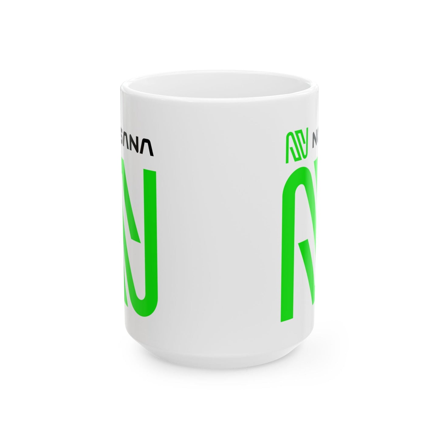 Nosana (NOS) White Mug by cypherpunkgear – cypherpunkgear.com | Cypherpunk Merch