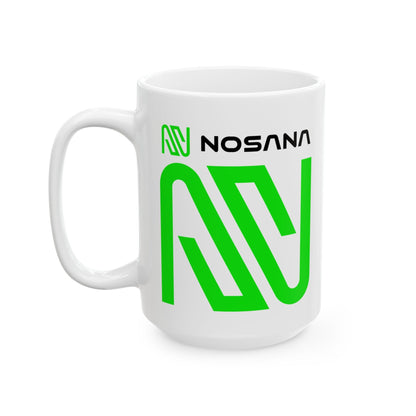 Nosana (NOS) White Mug by cypherpunkgear – cypherpunkgear.com | Cypherpunk Merch