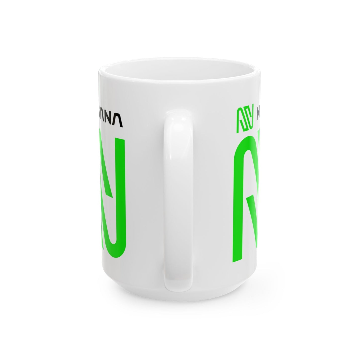 Nosana (NOS) White Mug by cypherpunkgear – cypherpunkgear.com | Cypherpunk Merch